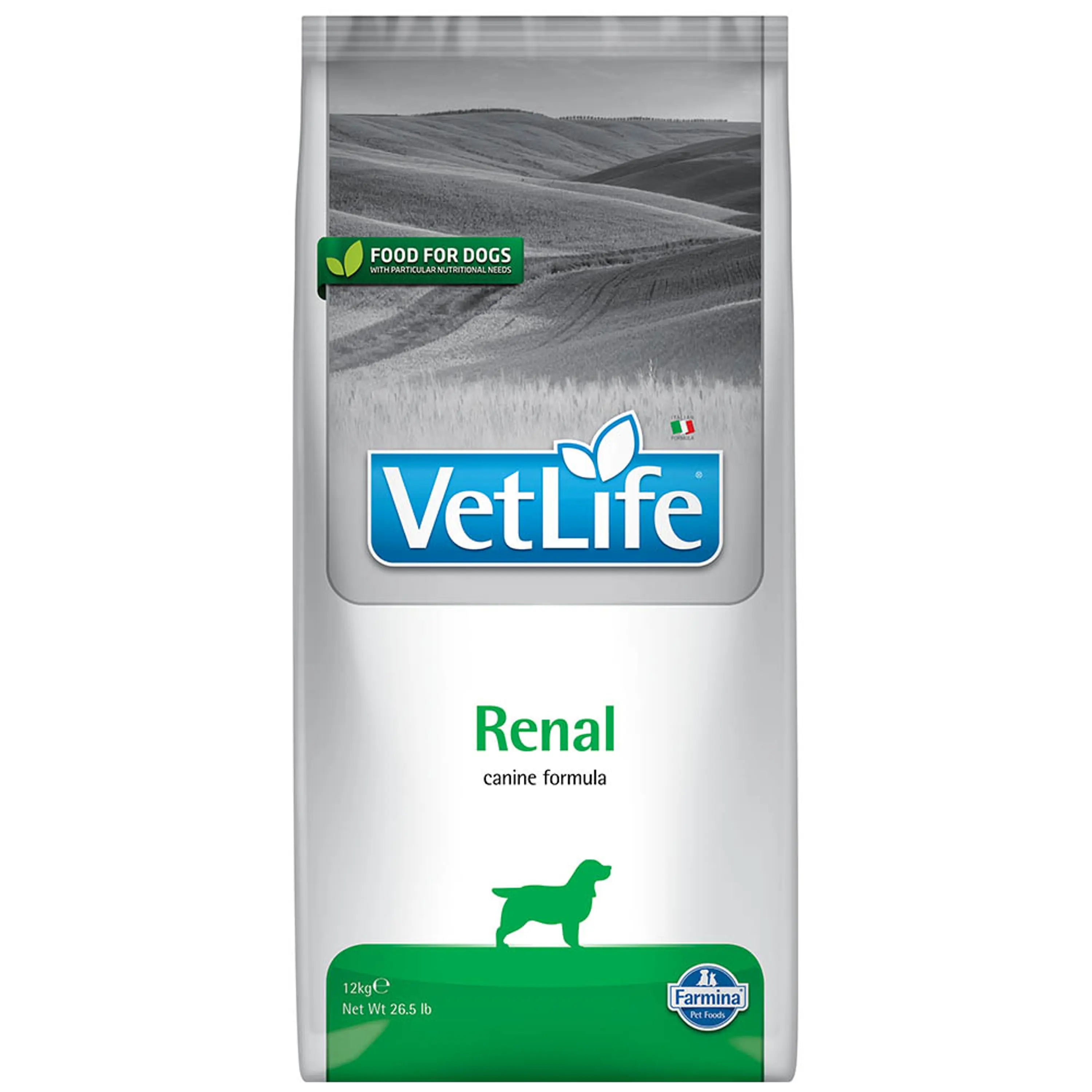 פרמינה וט לייף מזון יעודי לכלב רנאל 12 ק"ג Vet Life Renal