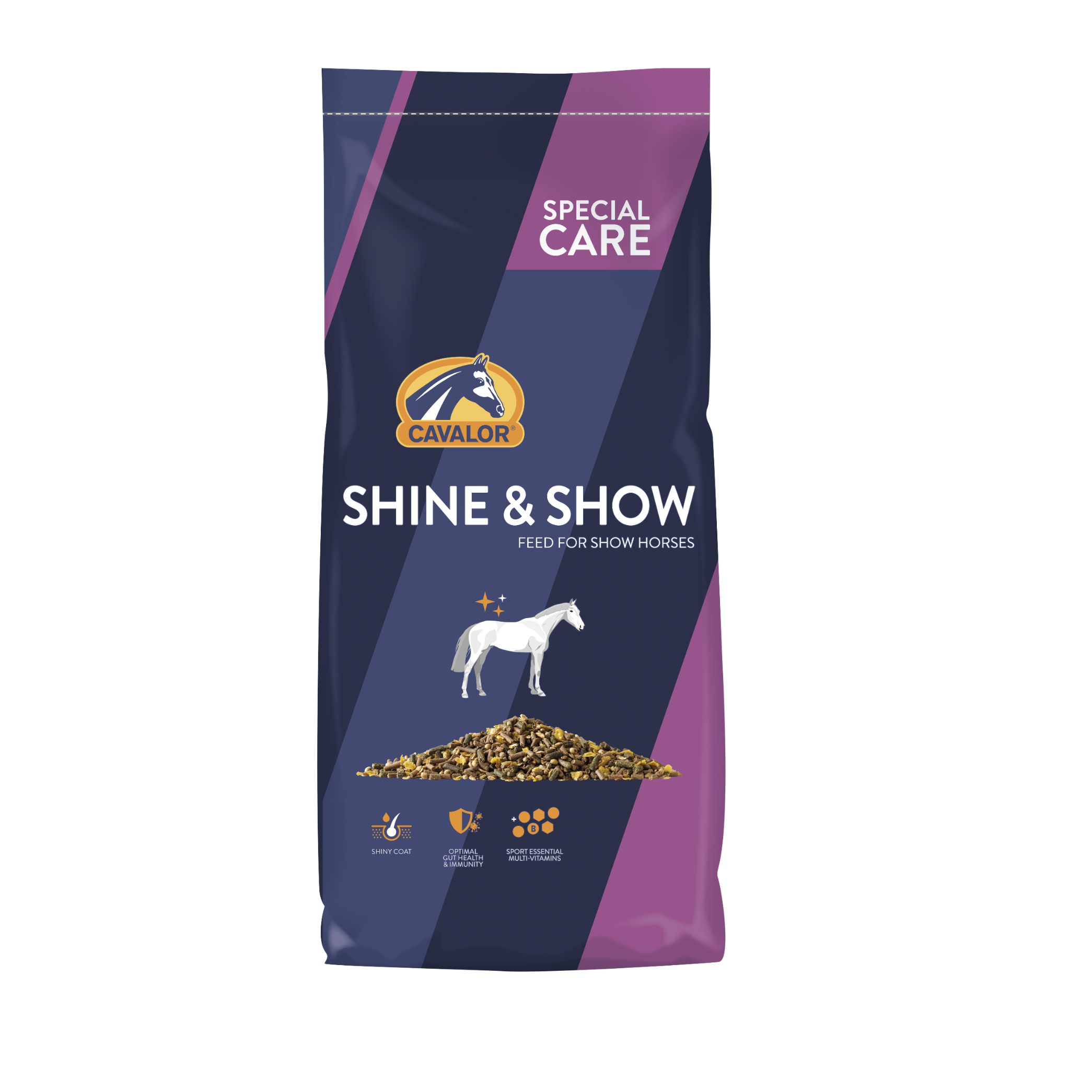 שיין אנד שואו - 20 ק"ג - Shine & show - תערובת מזון עבור סוסי תצוגה ותחרויות לקבלת מראה מושלם