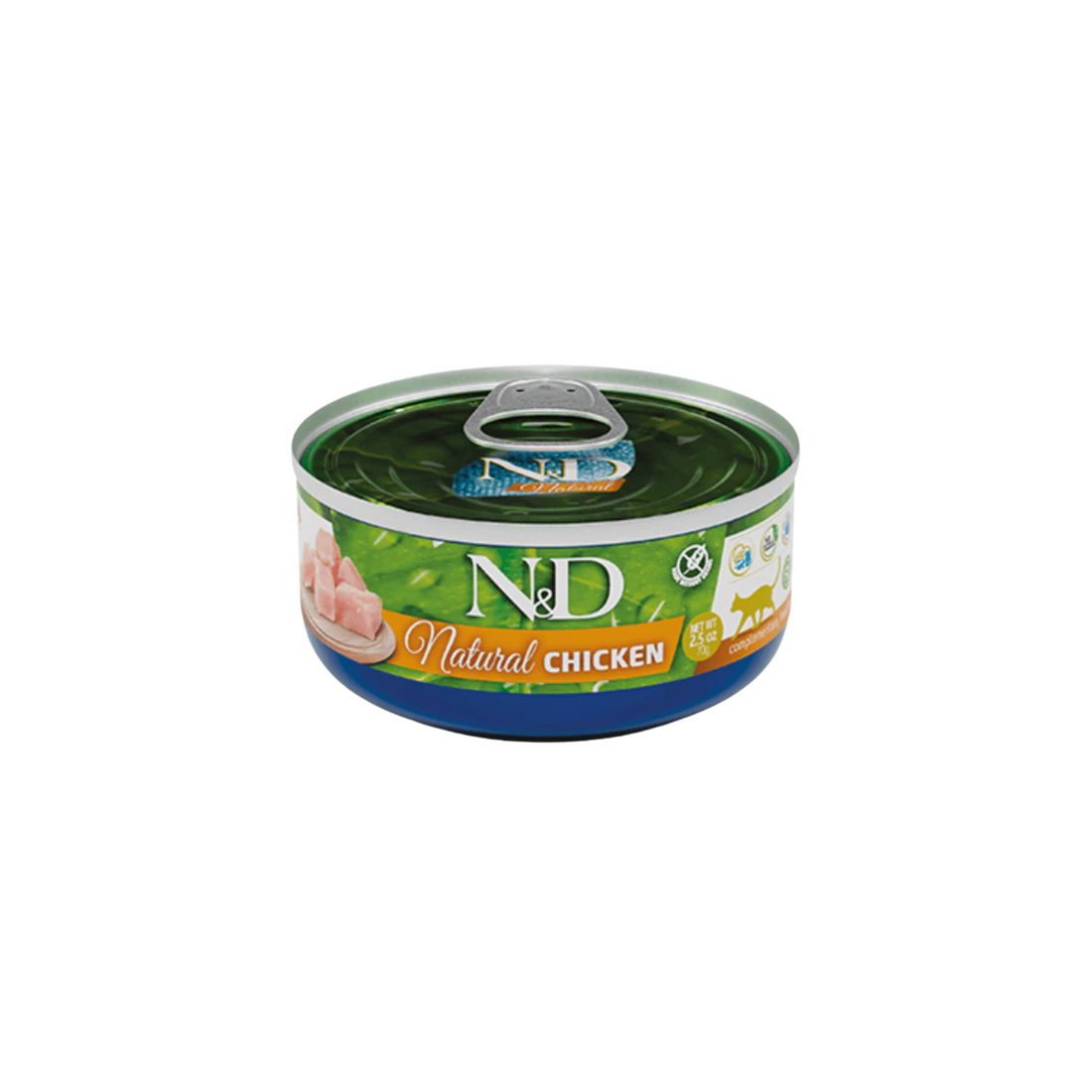 N&amp;D - אן אנד די שימורים לחתול  במגוון טעמים לבחירה - 70 גרם