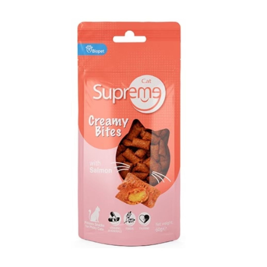 Supreme Cat Creamy Bites packaging on a white background