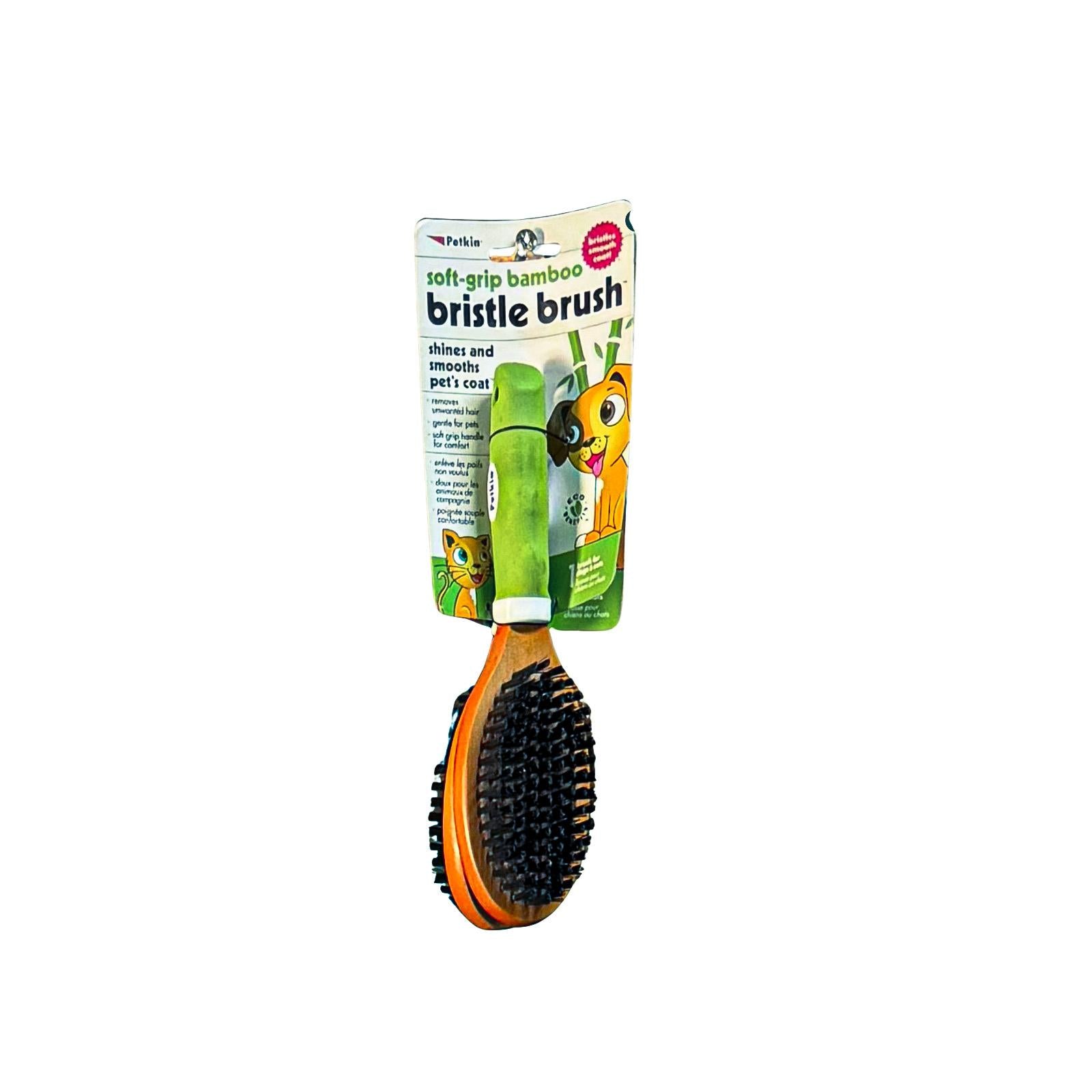 מסרק פטקין - SOFT GRIP BAMBOO BRISTLE BRUSH